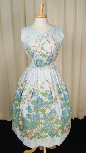 1950s Garden Swing Dress