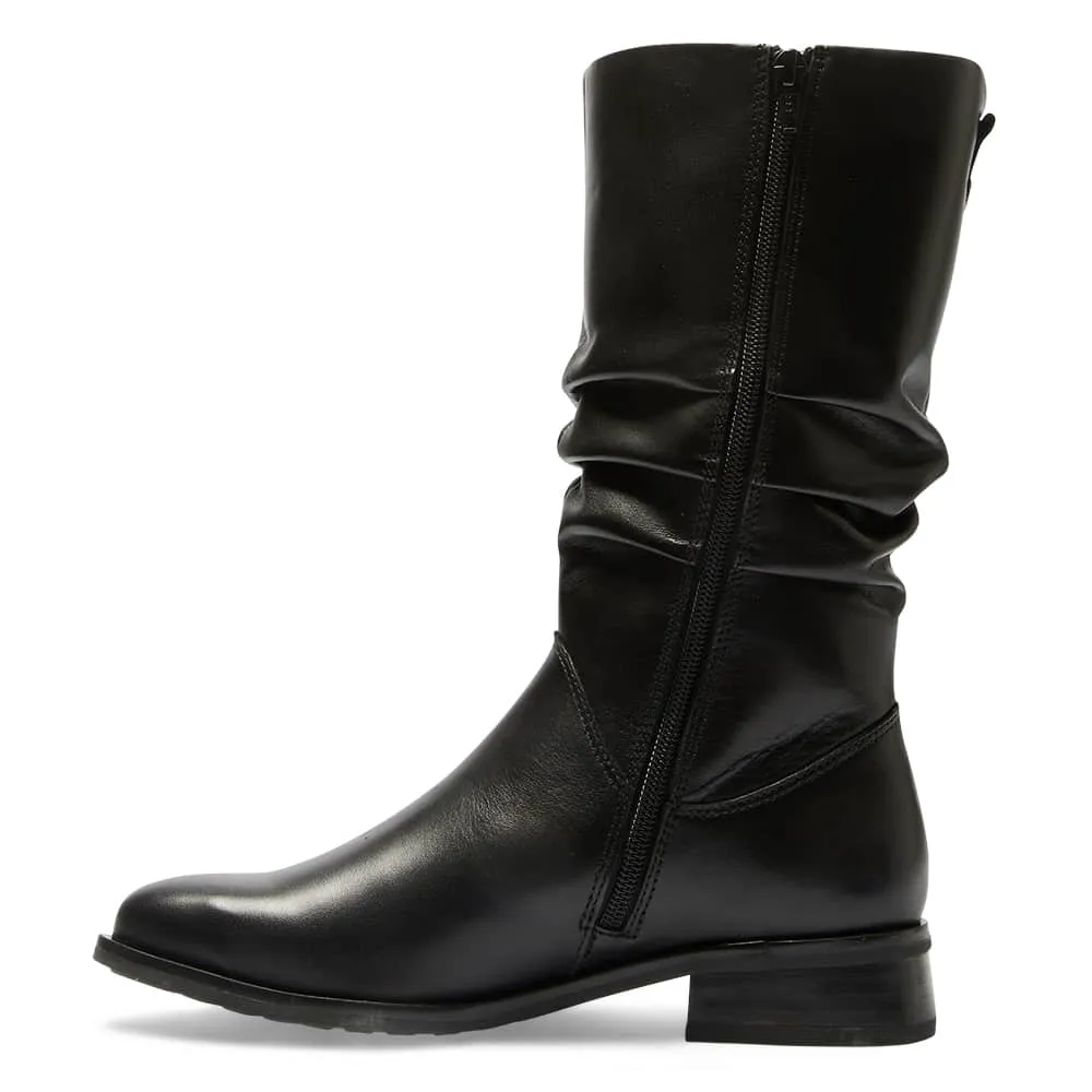 Adam Boot in Black Leather