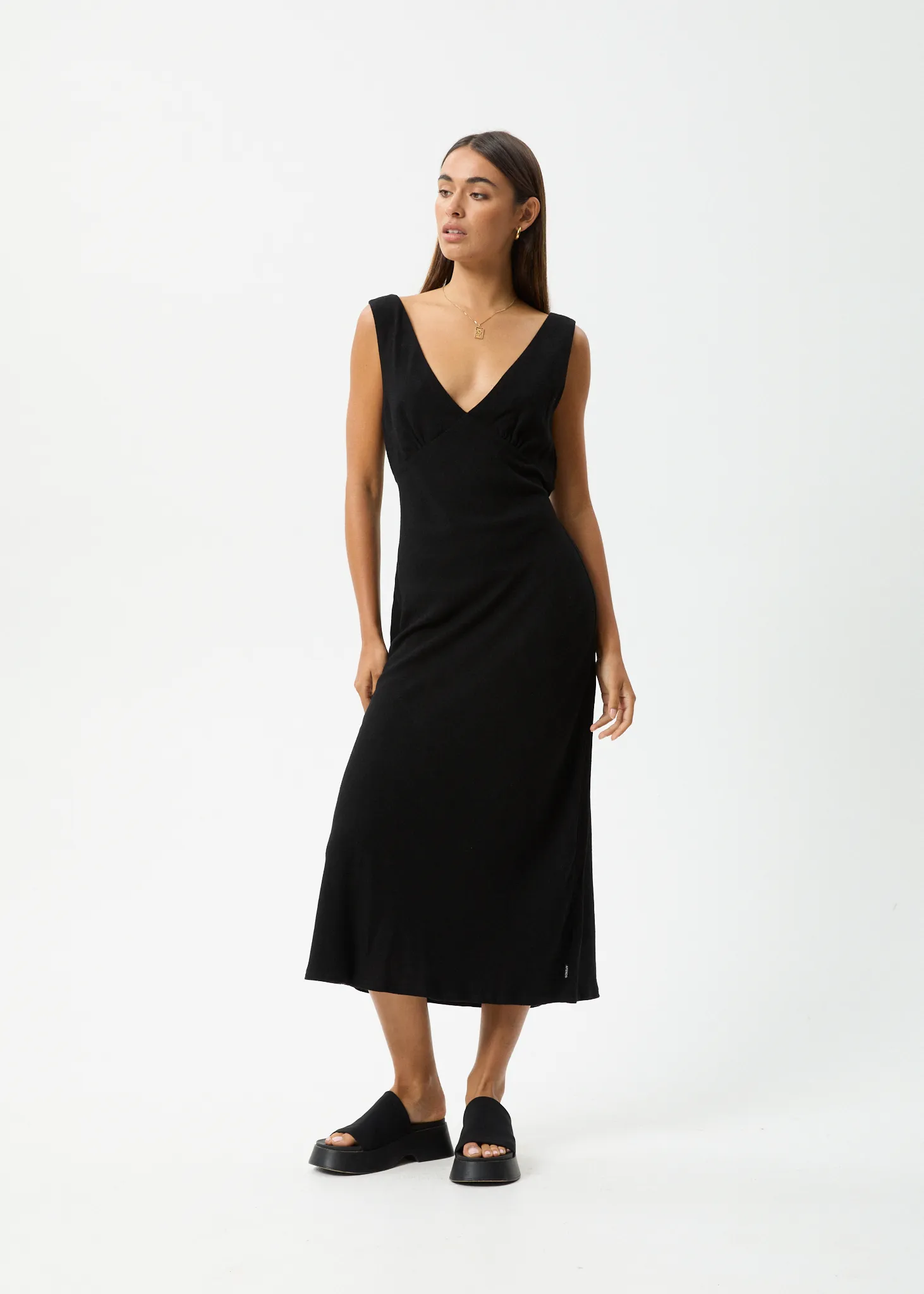 AFENDS Womens Amaya - Maxi Dress - Black