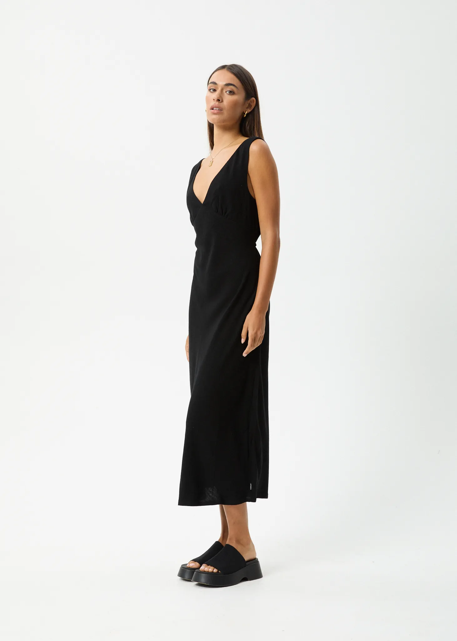 AFENDS Womens Amaya - Maxi Dress - Black