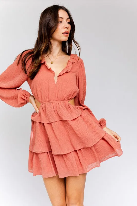 Bloom Ruffle Detail Dress