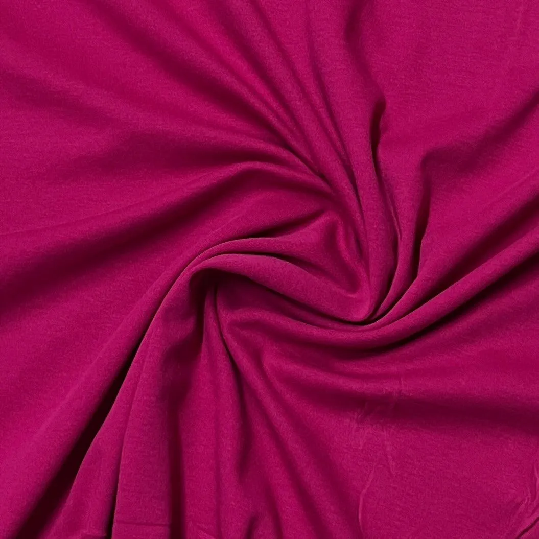 Bright Pink Cotton Interlock Fabric