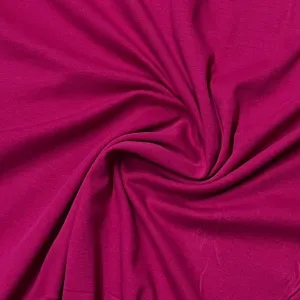 Bright Pink Cotton Interlock Fabric