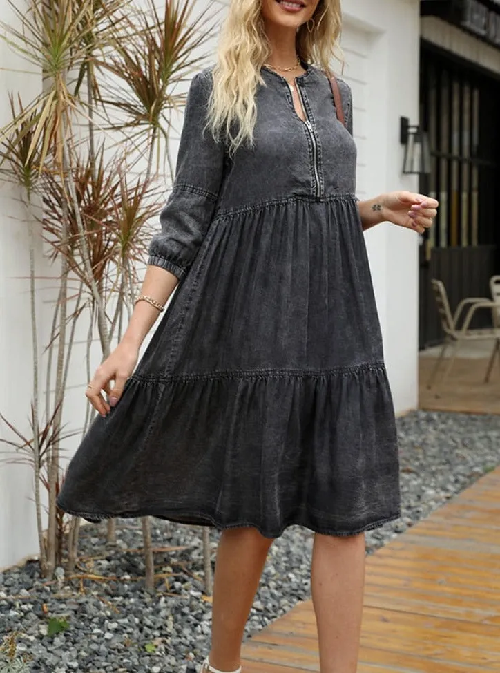 Casual Denim Dress