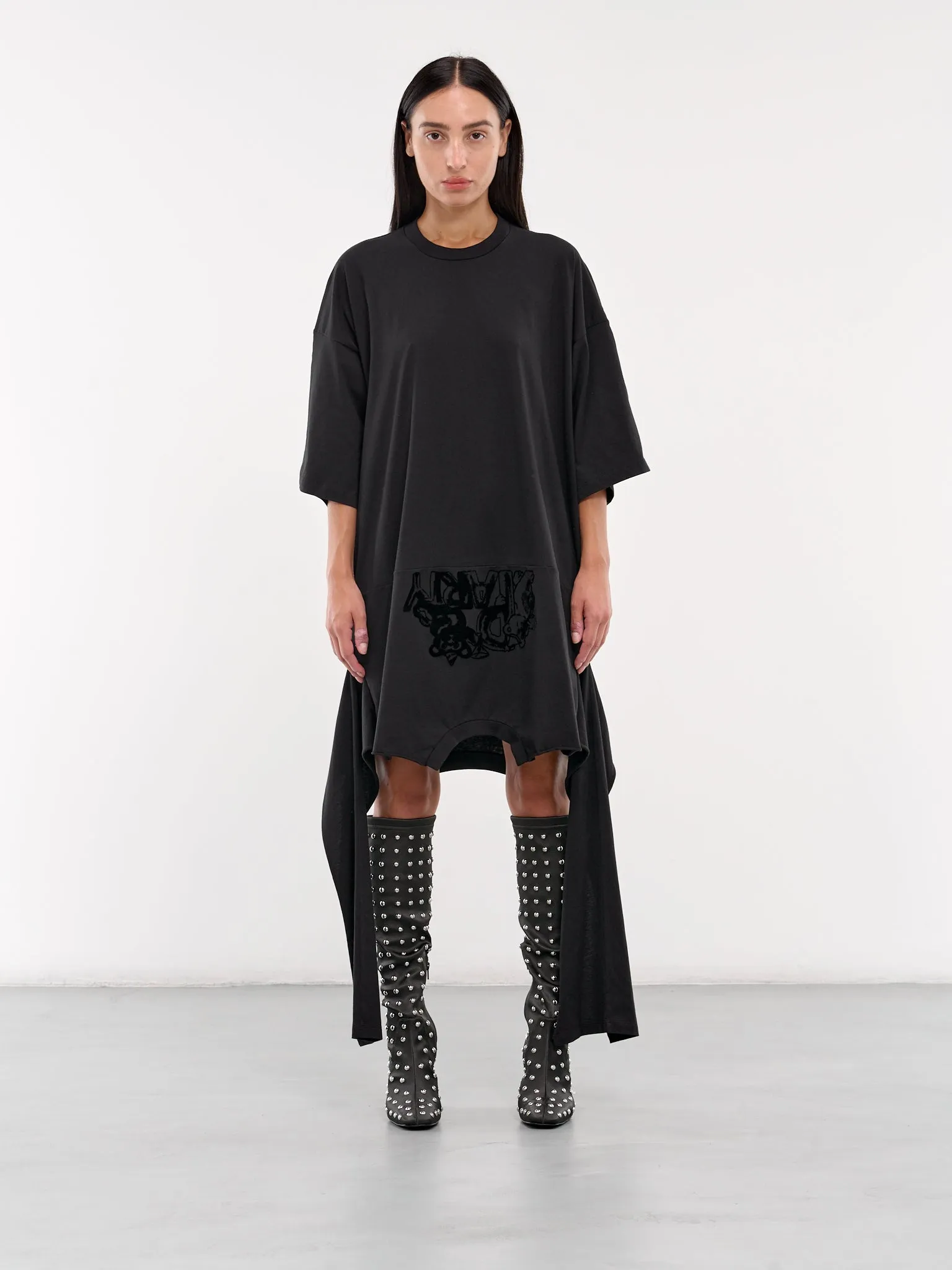 Deconstructed T-Shirt Dress (S52DA0035-S24312-BLACK)