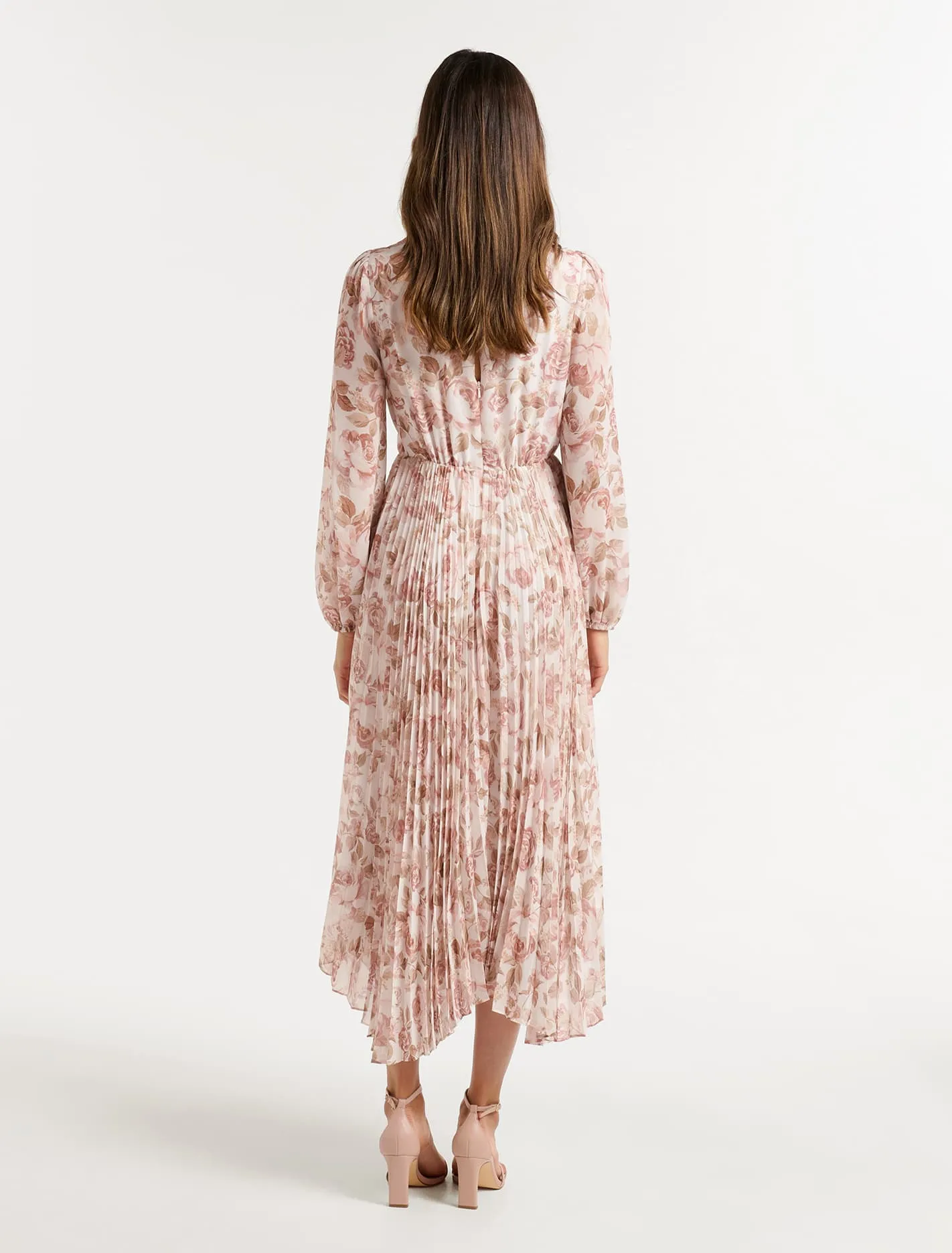 Destiny Pleated Midi Dress