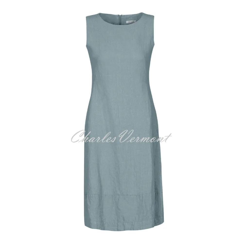 Dolcezza Sleeveless Linen Dress – Style 22154 (Teal)