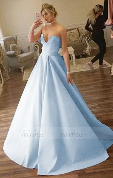 elegant ball gown,unique satin party dresses