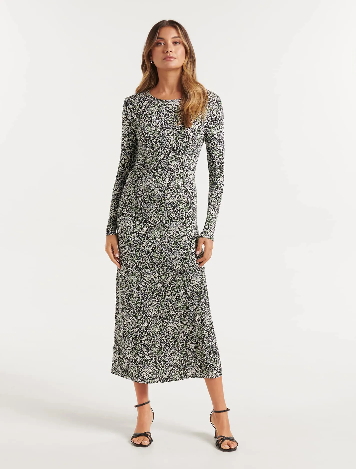 Elle Long Sleeve Midi Dress