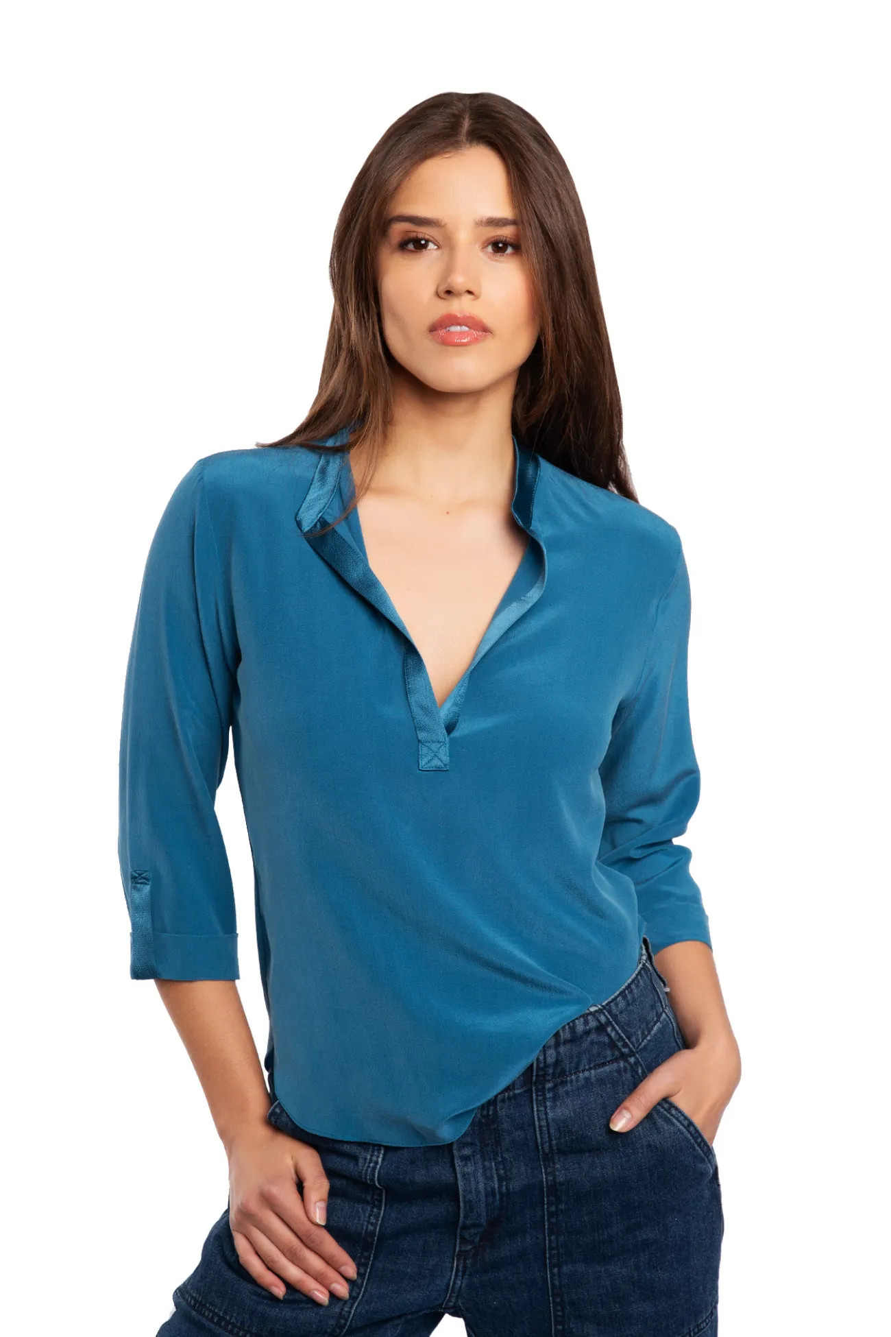 EMMA BLOUSE lyons blue