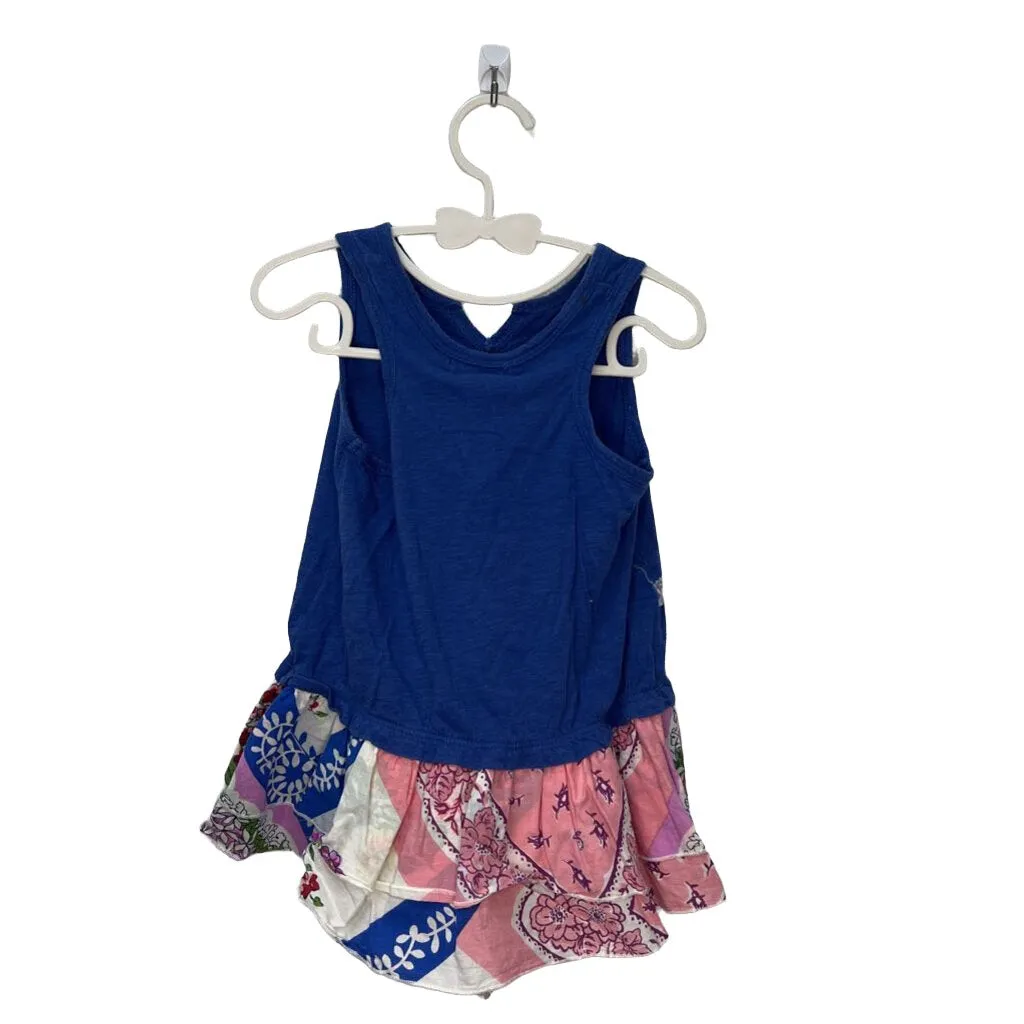 Floral Applique Dress w/ Bloomers