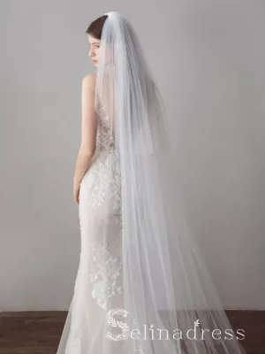 Ivory Tulle Wedding Veils Bridal Cathedral Veil ALC014