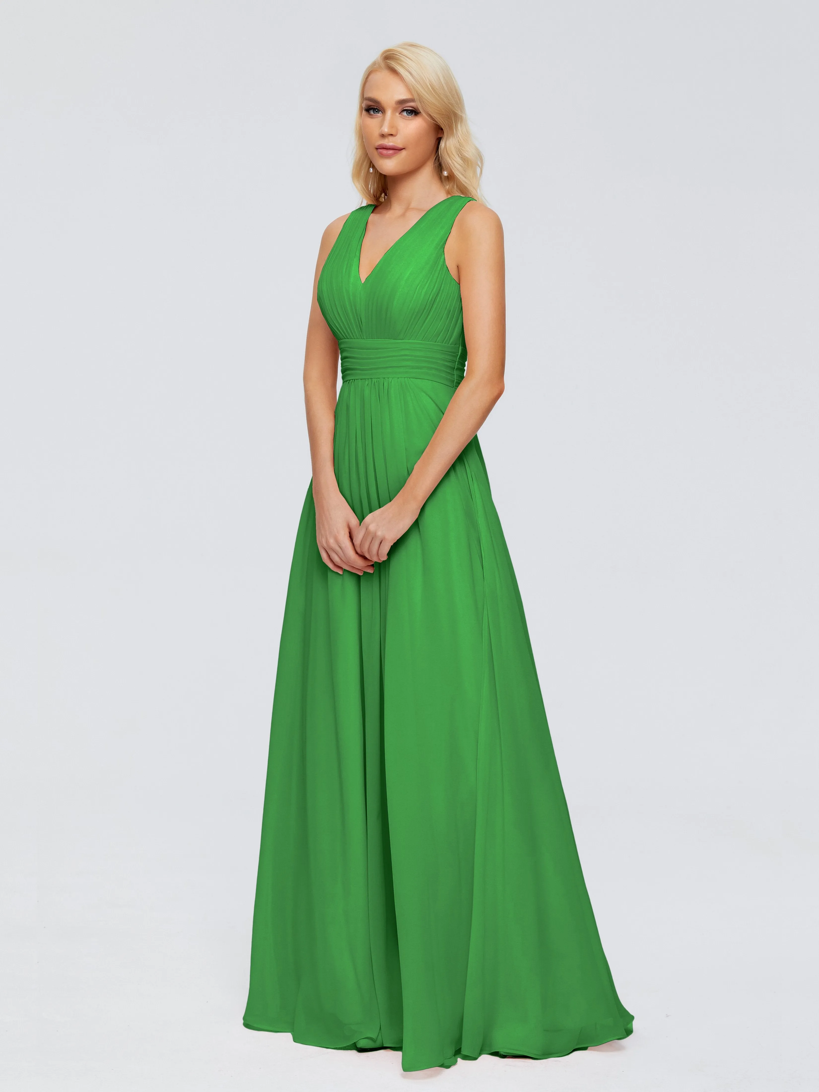 Juliana Modest A-line Chiffon Bridesmaid Dresses