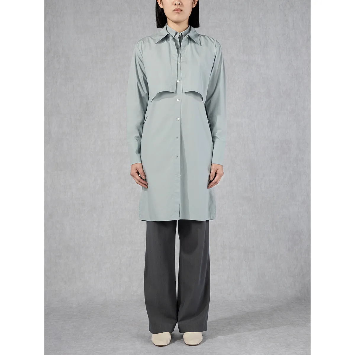 Layered Shirt Dress Dull Tradewinds