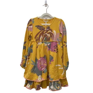 LS Cotton Dress / Painted Flowers