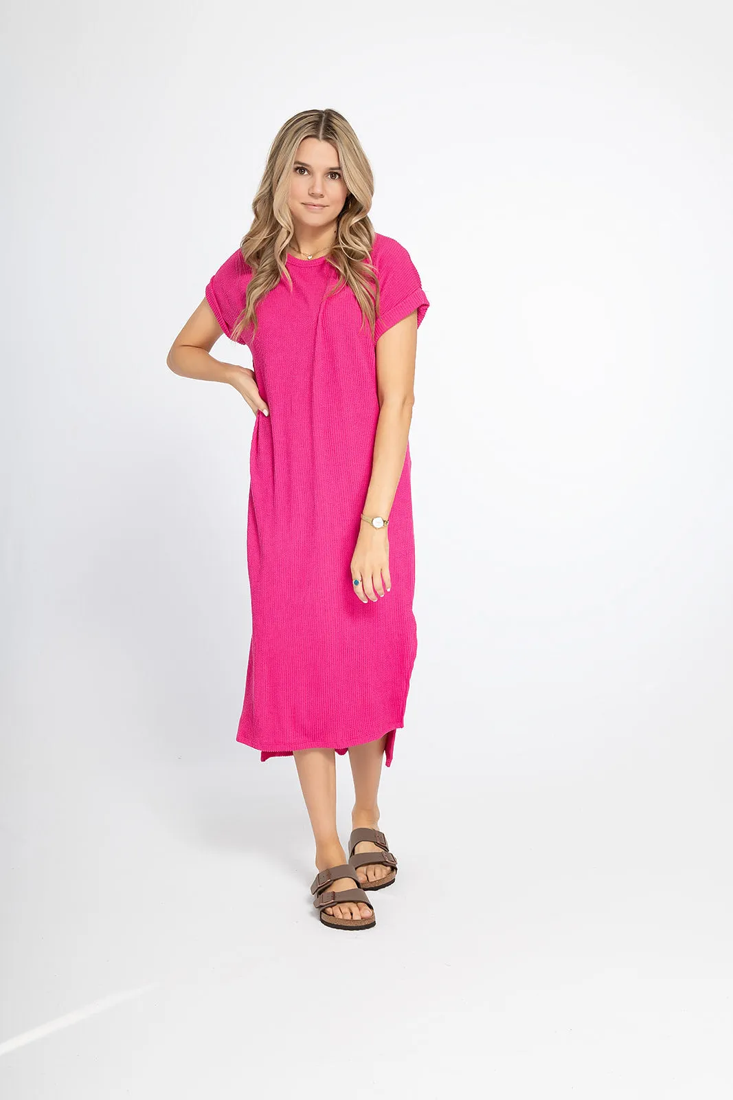 'My Everything' Dress - Hot Pink