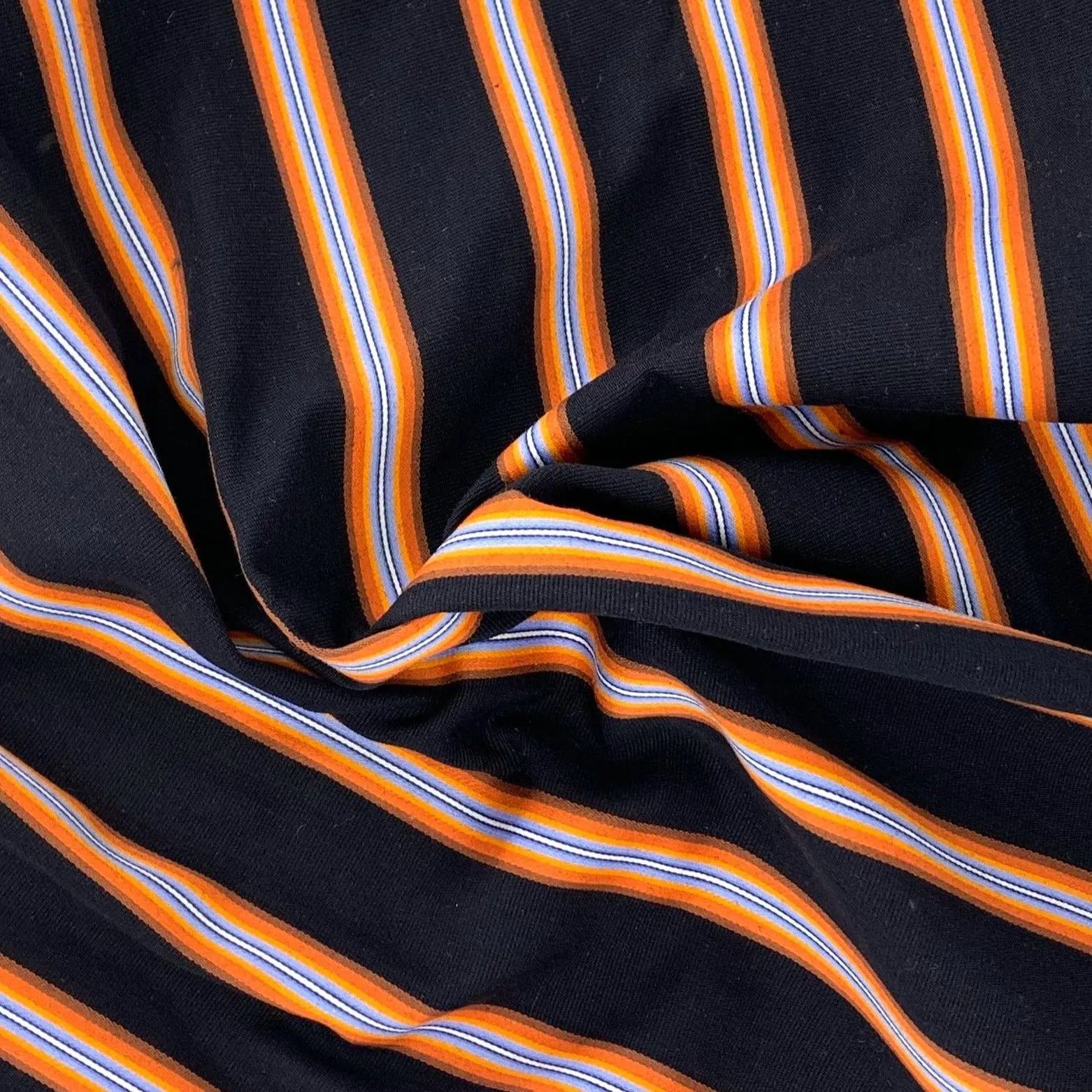 Orange | Japanese Stripe By Jambae Shirting - SKU 6946 #S156A