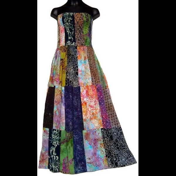 Patchwork Convertible Dress/Skirt