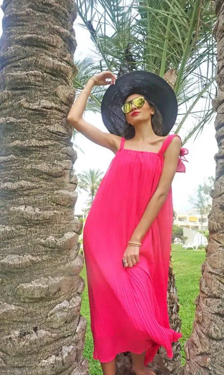 Pink Pop Maxi Dress - Palmaia