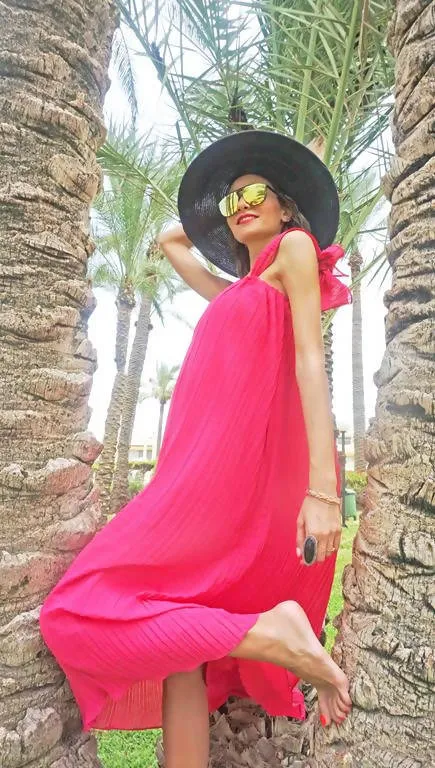 Pink Pop Maxi Dress - Palmaia