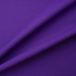 Rich Purple Single Wool Crêpe