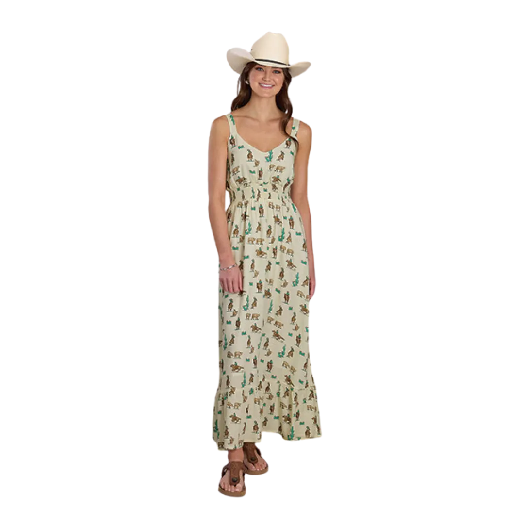 Roper Women's Printed Rayon Maxi Dress