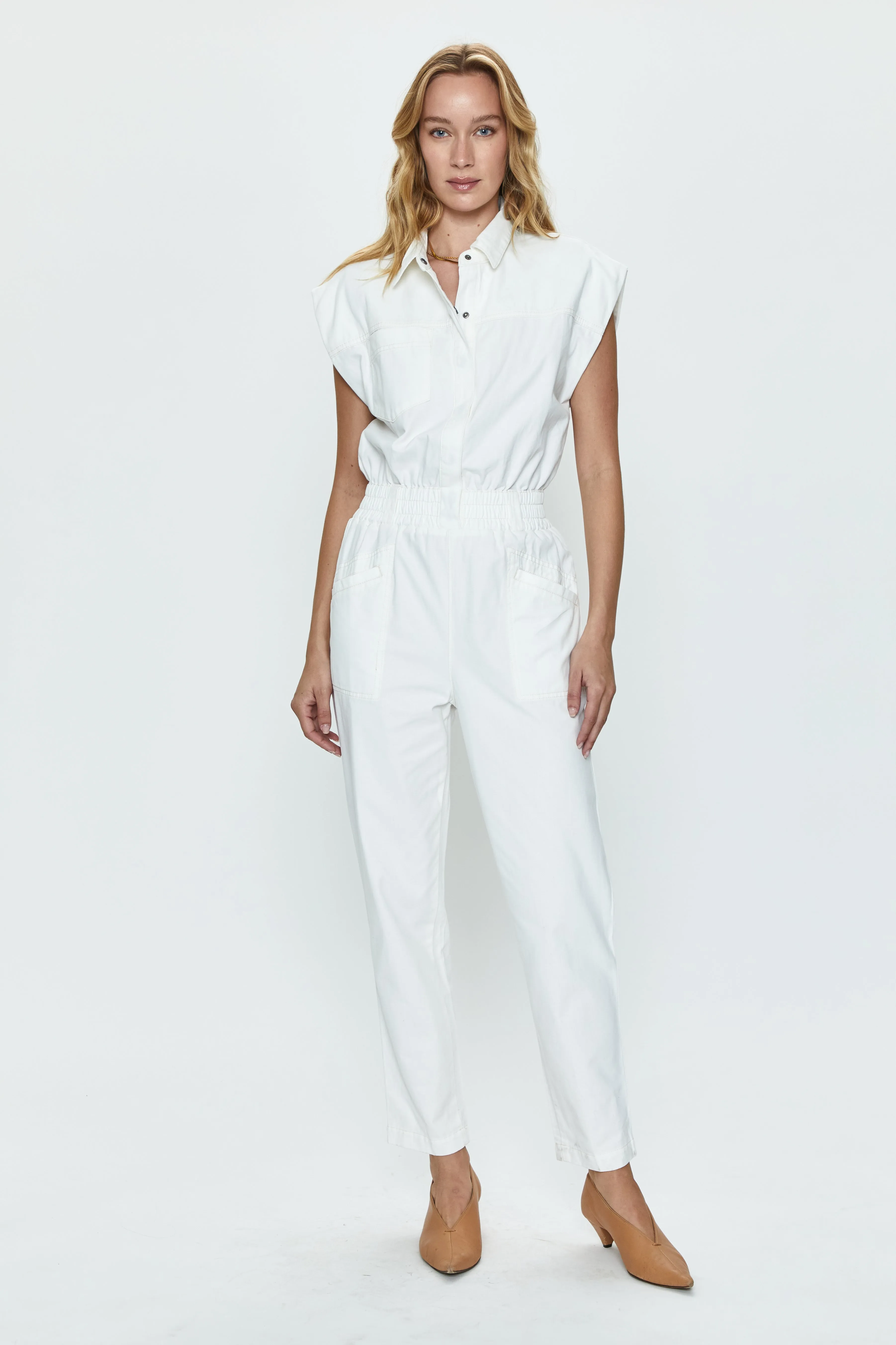 Rosie Jumpsuit - Porcelain