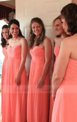 Simple Bridesmaid Dress,Evening Dresses,Fall Wedding Gowns