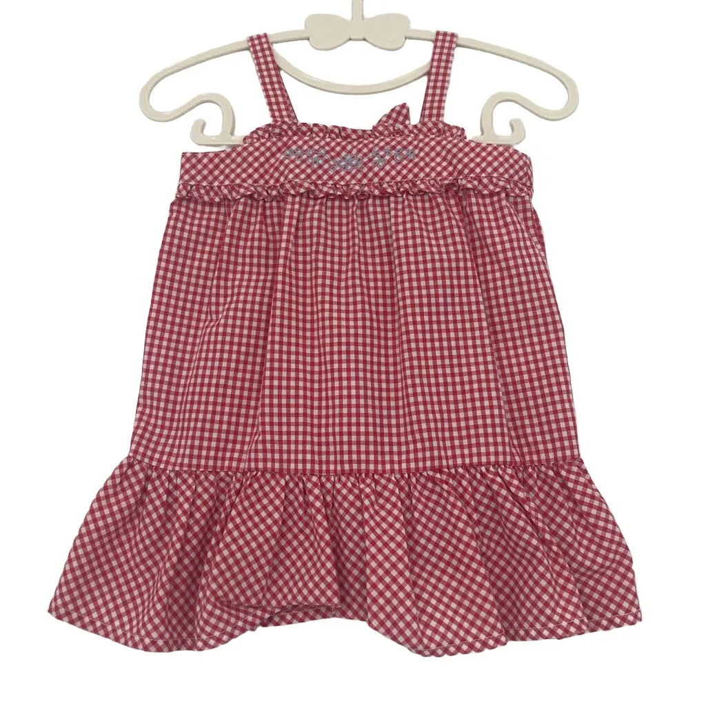 Sleeveless Gingham Check