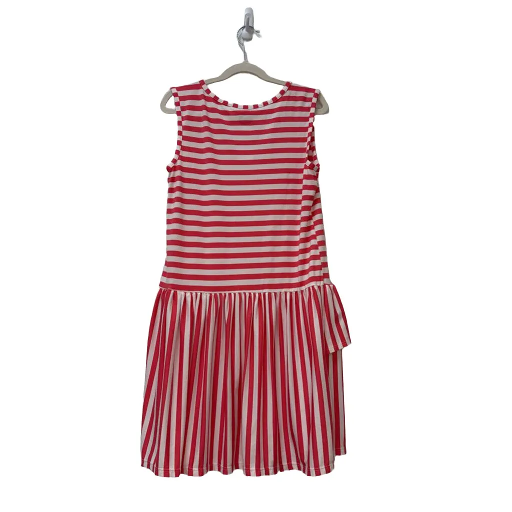 Sleeveless Knit Dress w/Stripes