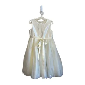 Sleeveless Satin   Tulle Skirt Dress