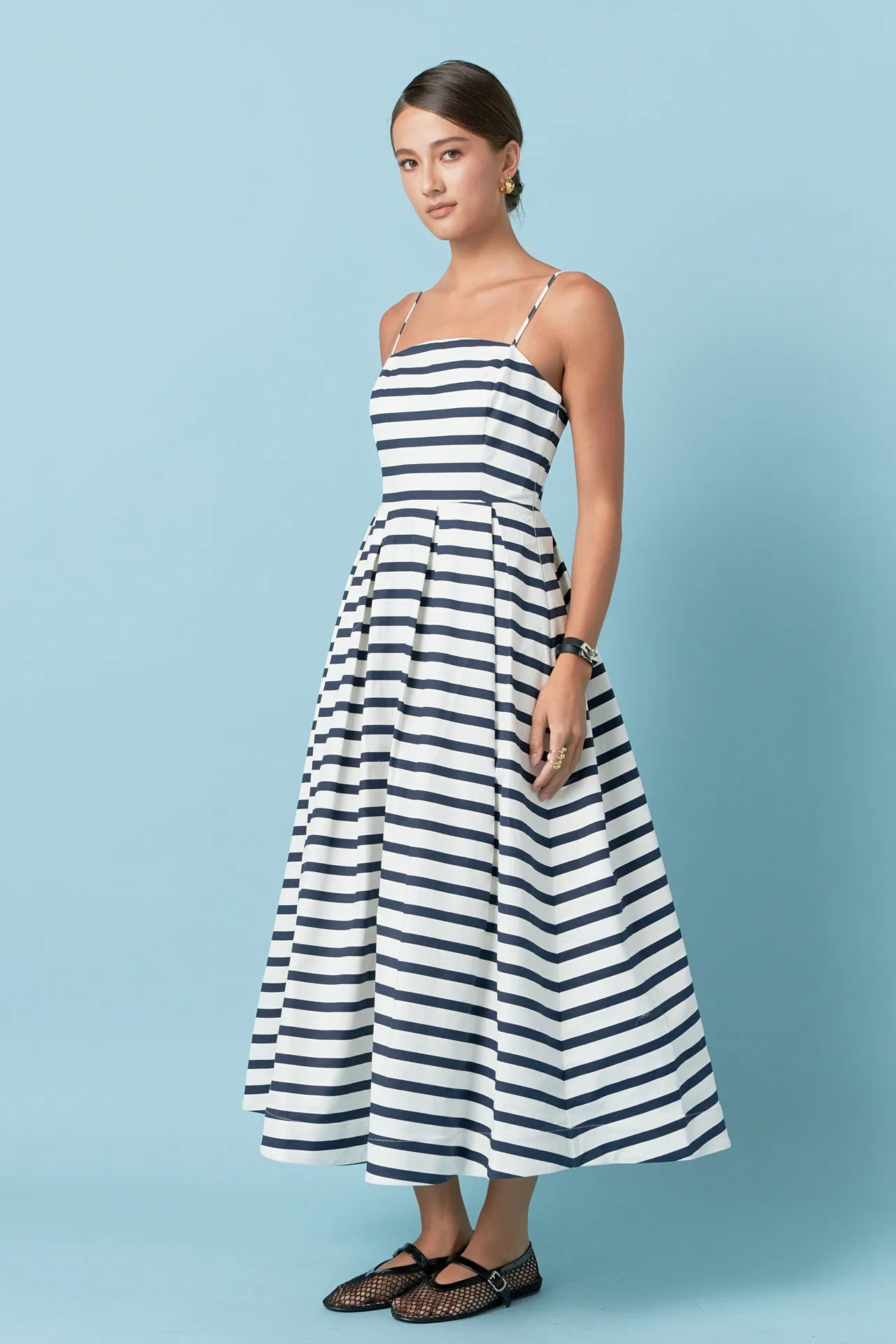 Striped Midi Dress