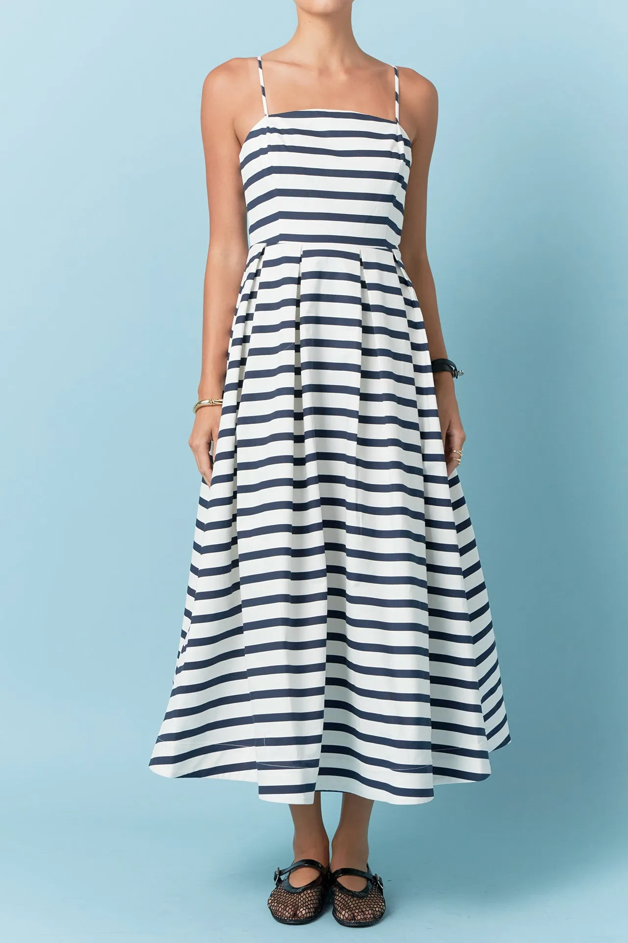 Striped Midi Dress