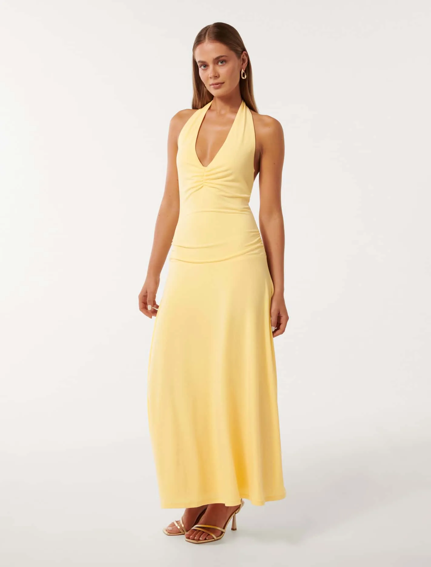 Summer Halter Low Back Dress