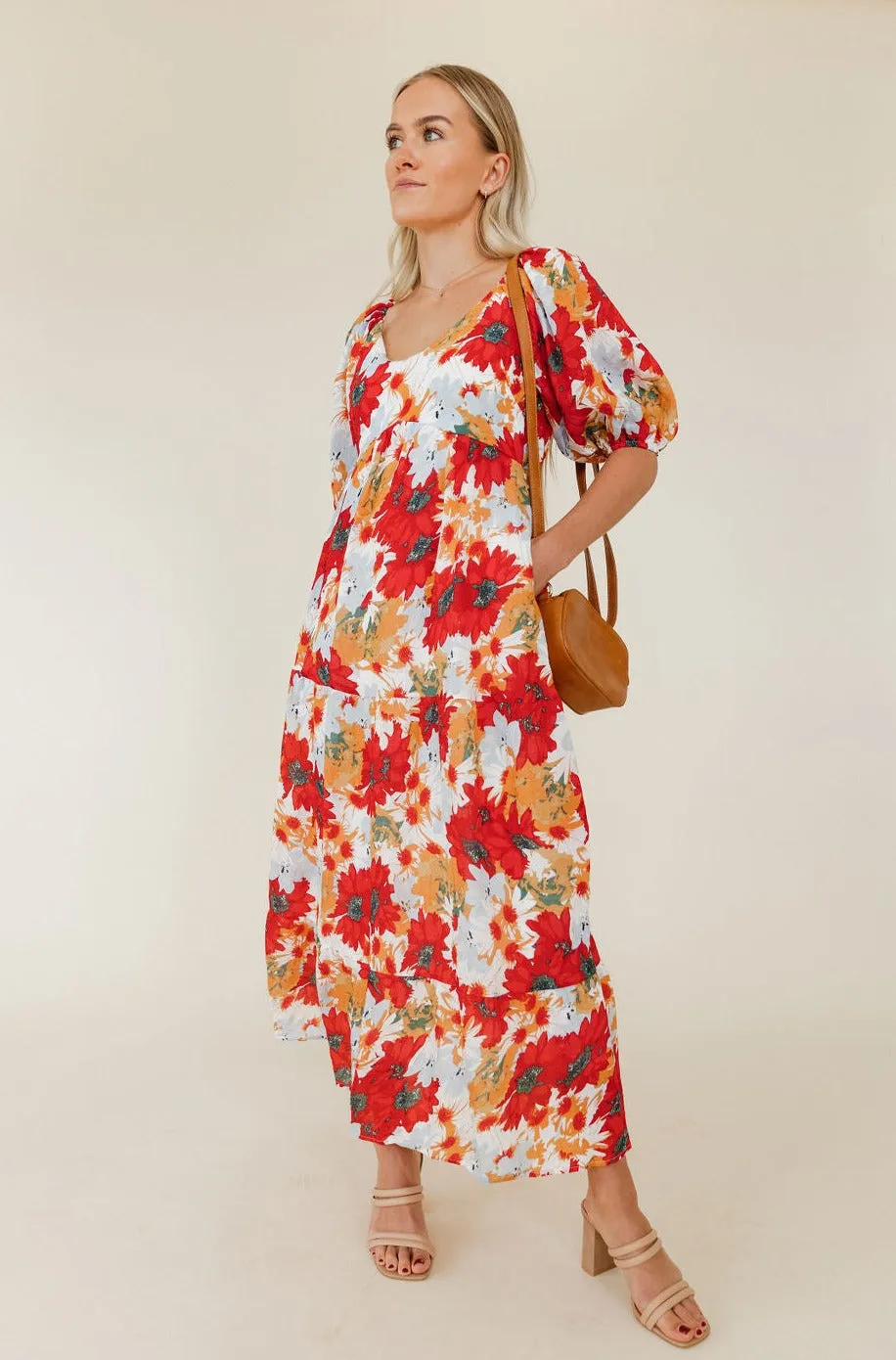 Valley Dress-Red Multi